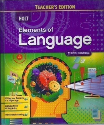 ELEMENTS OF LANGUAGE: THIRD COURSE, TEACHER EDITION By Odell Irvin - Hardcover - Image 1 of 1