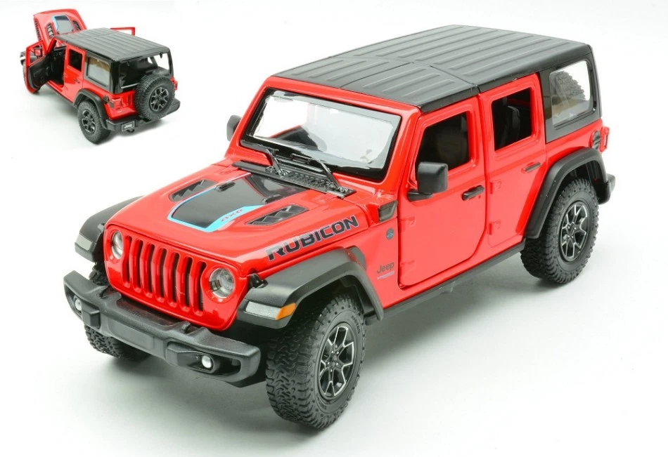 RASTAR RAT64610R JEEP WRANGLER RUBICON 4xe RED 1:24 Modellino - Immagine 1 di 1