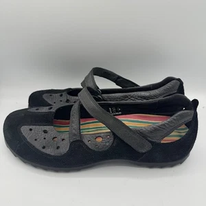 Ecco Damen Mary Jane Wanderschuh schwarz Leder und Wildleder Größe 40 - Bild 1 von 8