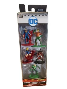 NEW Jada Toys Nano Metalfigs DC Comics Pack-B 5-Pk Superman Batman Aquaman & + 2 - Picture 1 of 7
