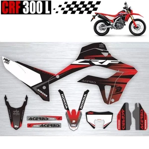 CUSTOM GRAPHICS STICKER DECAL KIT V.19 FIT HONDA CRF300L 300L CRF 2021-2024 - Picture 1 of 7