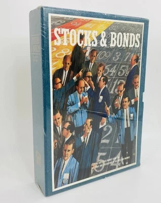 Vintage 1964 Factory Sealed 3M Stocks & Bonds Bookshelf Game New Sealed - Image 1 of 4