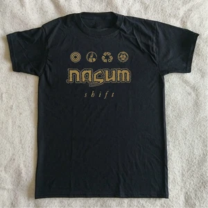 T-shirt Nasum Band Shift cotone nero spedita dagli USA taglia intera S-5XL - Foto 1 di 3