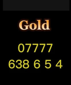 GOLD EASY VIP MEMORABLE MOBILE PHONE NUMBER DIAMOND PLATINUM SIM CARD EE - Picture 1 of 1