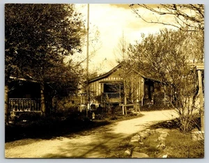 Repro Cabins on the Colorado River @ the Crossing, Bastrop, TX postcard - Bild 1 von 4