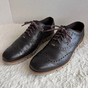 Zapatos de vestir Oxford con punta de ala Cole Haan Zerogrand para hombre 10M - Imagen 1 de 9