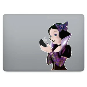 Apple MacBook Laptop Sticker Vinyl Decal Disney Snow White Goth Gothic Princess - Picture 1 of 1