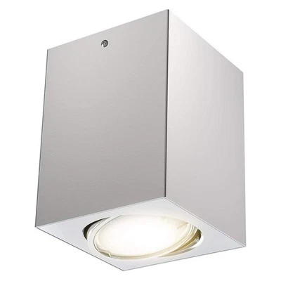Briloner Tube LED Deckenlampe Schwenkbar 5W Aufbauleuchte Eckig Silberfarbig - Bild 1 von 3