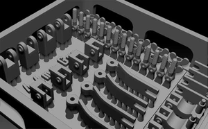 BSKC16002, GER. SOPORTACABLES FUNCIONABLES TARDE (IMPRESO EN 3D), Modelo BSK, Escala 1/16 - Imagen 1 de 3
