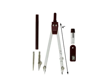 6 Stück Geometrie Kompass Set *NEU* Zeichenwerkzeuge, Winkelmesser, Mathe Zeichenset - Bild 1 von 5