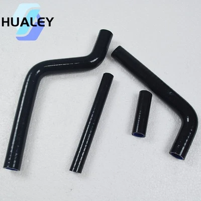 Manguera de radiador de silicona refrigerante negra para Yamaha YZ125 YZ 125 1996-2017 Foto 1 de 4