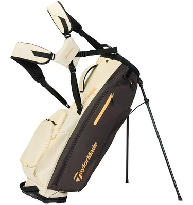 TaylorMade FlexTech Cream Brown Stand Golf Bag