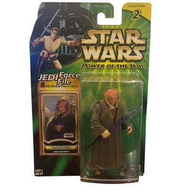 Star Wars El Poder del Jedi Saesee Tiin Jedi Fuerza Archivo Figura Colección 2 Nuevo Foto 1 de 4