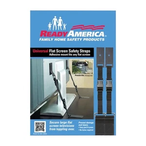 Ready America 4521 Nylon 150 lbs. Capacity Flat Screen TV Safety Strap 60 in. - Picture 1 of 1