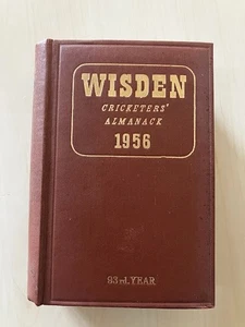1956 WISDEN CRICKETERS' ALMANACK ORIGINAL HARDBACK - Picture 1 of 5