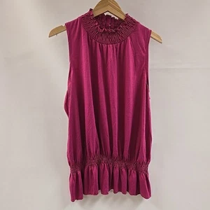Lena Sleeveless Top Womens Size 18/20 NWT Pink Stretch - Picture 1 of 11
