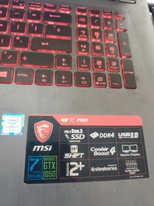 MSI Gv72 Upgraded - Picture 1 of 3