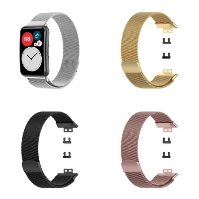 VINCIANN Cinturino braccialetto per Huawei Watch Fit MAGLIA MILANESE magnetico in metallo