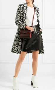 MAJE animal print Leopard Print winter coat size 36 small UK 8/10 NEW - Picture 1 of 7