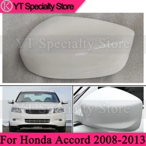 For Honda Accord 2008-2013 White Rearview Door Wing Mirror Cover Shell Cap LH - Picture 1 of 15