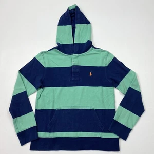 Boy’s/Kid’s VTG Polo Ralph Lauren Long Sleeve Hooded T-Shirt Size Medium - Picture 1 of 4