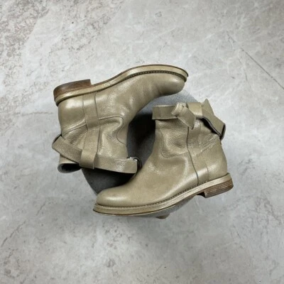 Botines Brunello Cucinelli Cuero Tacón Bajo Moto / Talla 39 Foto 1 de 4