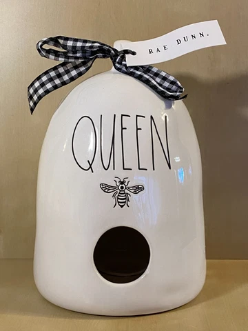 RAE DUNN Artisan Collection by Magenta - Queen Bee Bird House Décor - Brand New! Cover