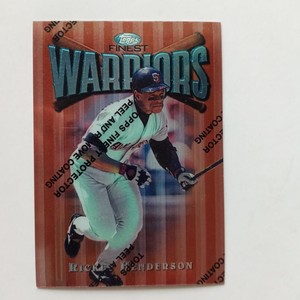 1997 Topps Finest Warriors #63 Rickey Henderson