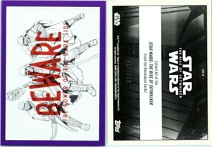 2019 STAR WARS THE RISE OF SKYWALKER CRUSH THE RESISTANCE CR-4 PURPLE 84/199 - Picture 1 of 1