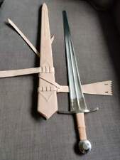 LONG Sword Viking Sword & Scabbard,Hand Made High Carbon D2 Steel Blade Sword..