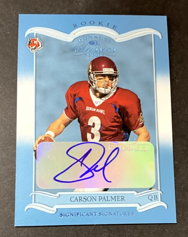 2003 DONRUSS CLASSICS CARSON PALMER AUTO RC 008/100 CINCINNATI BENGALS - Image 1 of 2