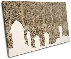 Muslim Temple Pattern Architecture SINGLE CANVAS WALL ART Picture Print - Picture 1 of 1