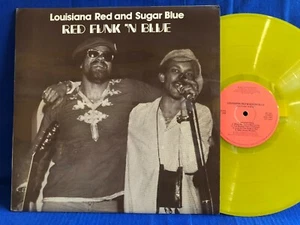 LOUISIANA RED RED FUNK BLUE YELLOW COLORED ORIGINAL UK LP NEAR MINT - Picture 1 of 3