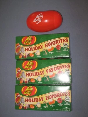 3 Jelly Belly Beans Holiday Favorites 5 Flavor Box Set 4.25 oz - Plus Container - Image 1 of 4