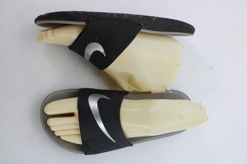 NIKE SLIDES CIABATTE SANDALI BASSI ESTIVI NERI BAMBINA RAGAZZO 5Y