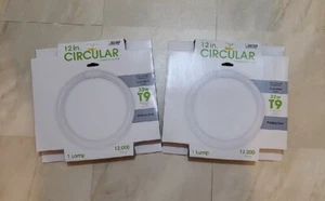 (2) FEIT 12" Circular Fluorescent Lamp Cool White 32W (FC12T9) 12,000 hours - Picture 1 of 5