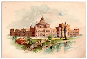 Newman Bros Organs 1893 Chicago Ausstellung Regierungsgebäude Sammelkarte B8 - Bild 1 von 2
