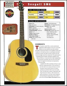 Guitarra acústica Seagull SM6 + Ovation S771 Balladeer artículo de revisión con especificaciones - Imagen 1 de 4