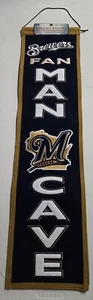 Milwaukee Brewers Winning Streak Embroidered Man Cave Heritage Banner Baseball - Picture 1 of 4