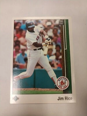 1989 Upper Deck set break #413 Jim Rice  - Free shipping (PWE)(02) - Image 1 of 2