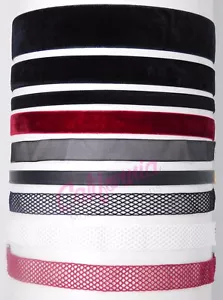 Collar de cinta de gargantilla negro rojo blanco terciopelo rosa gris rosa gótico retro - Imagen 1 de 17