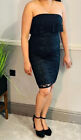 Ladies Black Off The Shoulder Tube Dress Womens Lace Party Club Wear Sleeveless
