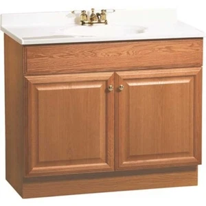 RSI HOME PRODUCTS 36 in. x 31 in. x 18 in. Bathroom Vanity Cabinet in Oak - Picture 1 of 1