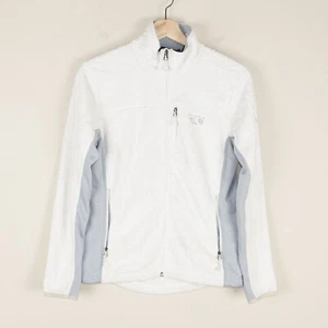 Mountain Hardwear Pxyis White Full Zip Fleece Jacket Womens Sz S - Picture 1 of 10