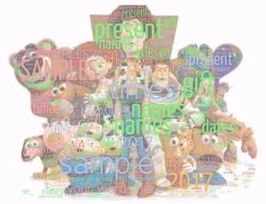 palabra arte imagen personalizada regalo regalo recuerdo juguete historia cumpleaños - Imagen 1 de 1