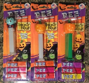 Pez Halloween Süßigkeitenspender 3er Set. Neu im Paket - Bild 1 von 1