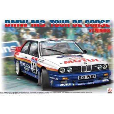 Beemax BX24029 BMW M3 E30 '87 Tour De Corse Winner Kit Montaggio 1/24 - Immagine 1 di 3