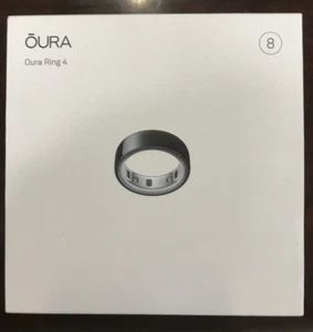 OURA Ring Gen 4 - Black - Size 8 - NEW (Open Box) DISPLAY MODEL ACTIVITY TRACKER - Picture 1 of 5