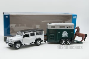 Land Rover Defender con caja para caballos, RMZ City 544006, modelo de coche de juguete de 10 pulgadas regalo - Imagen 1 de 5
