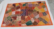 Hand Embroidered Vintage Indian Cotton Home Wall Decor Patchwork Tapestry BA2282